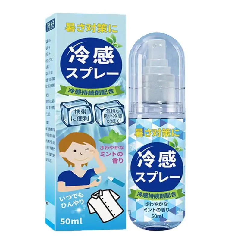 Cool Spray For Summer Peppermint Cooling Mist Cool Down Spray Long-lasting Portable Hydrating Cool Spray Bottle Cool In Summer