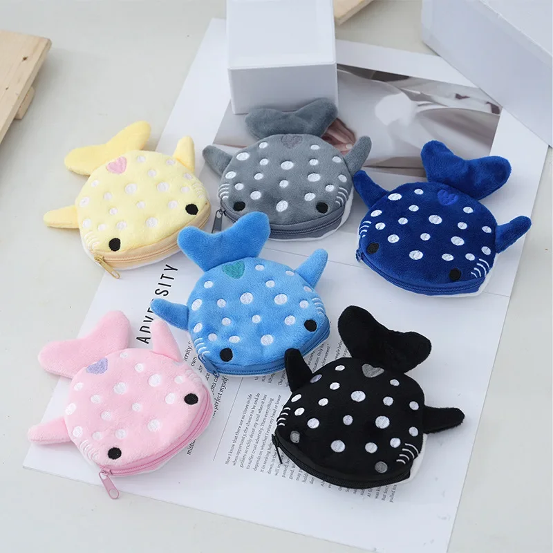 

Children‘s Soft Plush Coin Bags Kawaii Whales Money Purse Wallet Candy Zipper Pouch Keys Earphone ID Credit Card Storage Bags