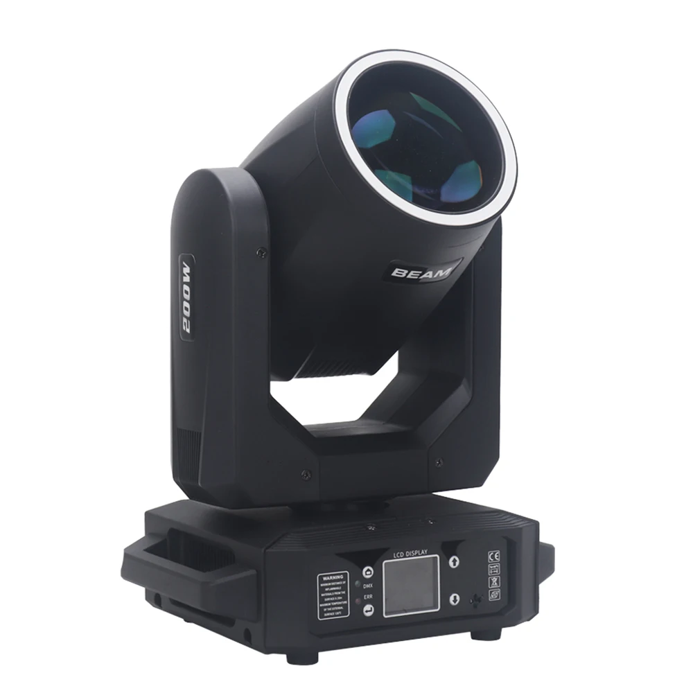 2025 Factory Hot Sale High Bright 200W LED Beam Moving Head Stage Light With Aperture for DJ Stage Nightclub Disco Wedding Bar
