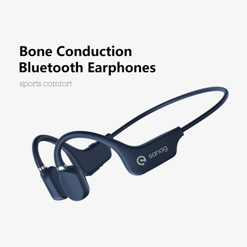 

New Bone Conduction Bluetooth Headset 5.0 Portable Exercise Waterproof Wireless Earphone Headphones Principle Stereo Microphone