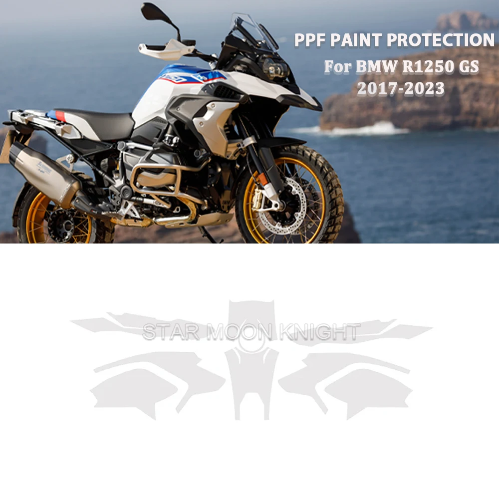 For BMW R1250GS R 1250GS R 1250 GS Accessories PPF Transparent Motorcycle Paint Protection Film TPU Body Anti-scratch Sticker