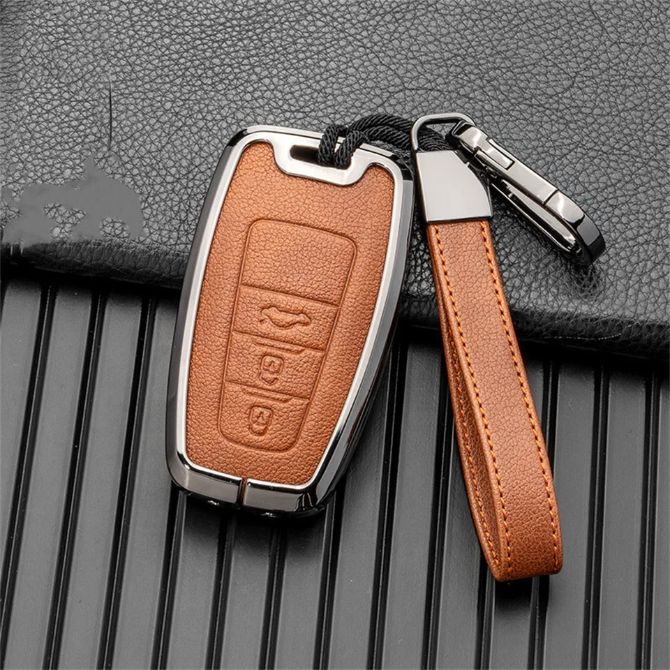 Car Key Case For Toyota Prius Camry Corolla C-HR CHR RAV4 Prado Izoa Levin Avalon 2018 2019 2020 Zinc Shell Cover