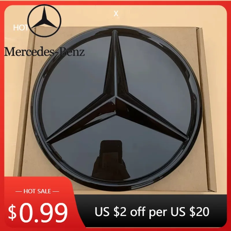 

Car Sticker For Mercedes Benz A-Class W176 2016-2018 A180 A200 A250 Silver And Black 3D Effect Style Front Grill Star Emblem Log