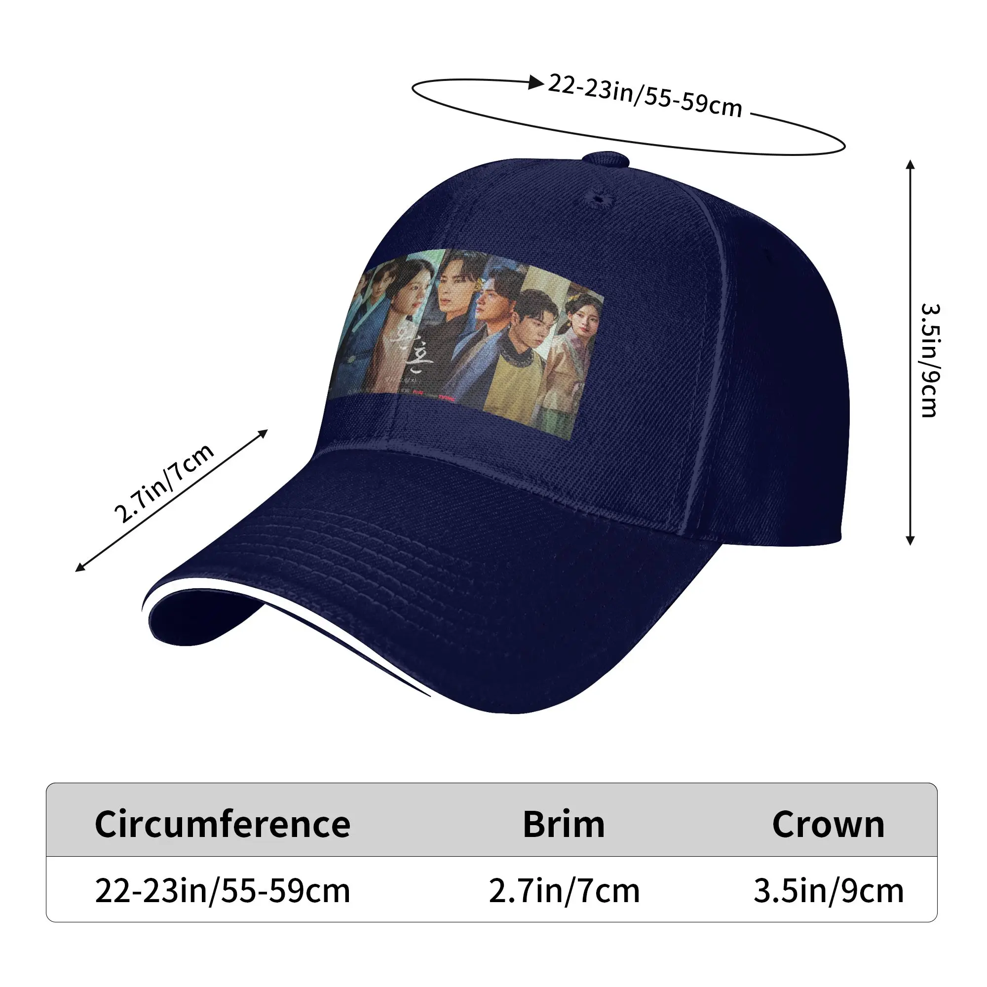 Kdrama Alchemy of Souls Light and Shadow Cap Baseball Caps Adjustable Hat Hip Hop Summer Unisex Baseball Hats Customizable