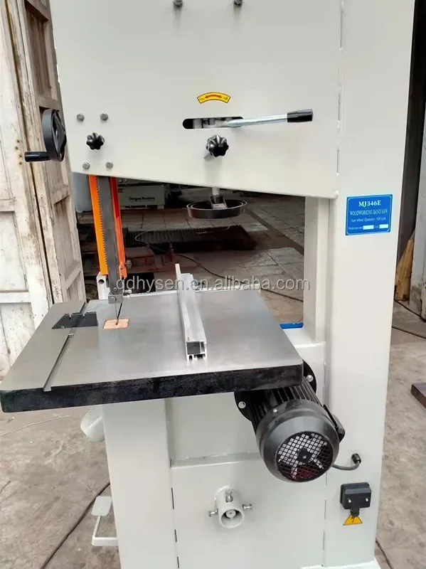 HYSEN MJ346E Solid Wood Cut Low Noise Beltsaw Vertical Small Size Woodworking Band Saw Machine