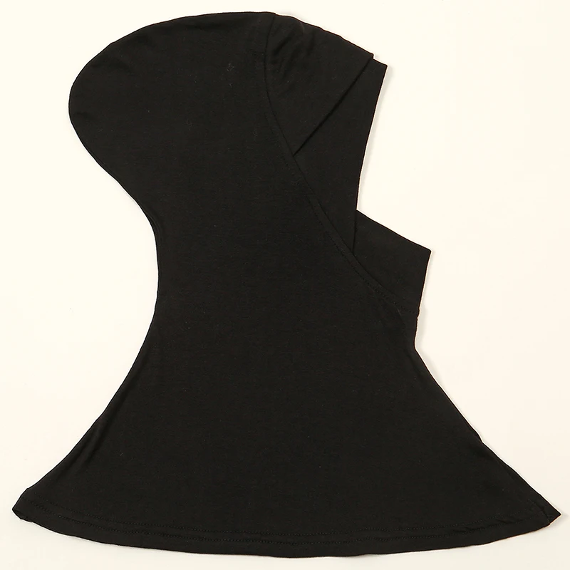2/Pcs Cross Wrap Chin Cap Muslim Full Cover Cap Hijab Plain Underscarf Women Stretch Cotton Jersey Inner Headscarf Bonnet Set