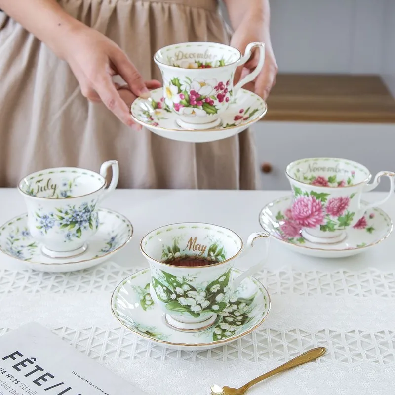 Conjunto de chá da tarde Royal Albert em porcelana fina - presente de luxo para o lar