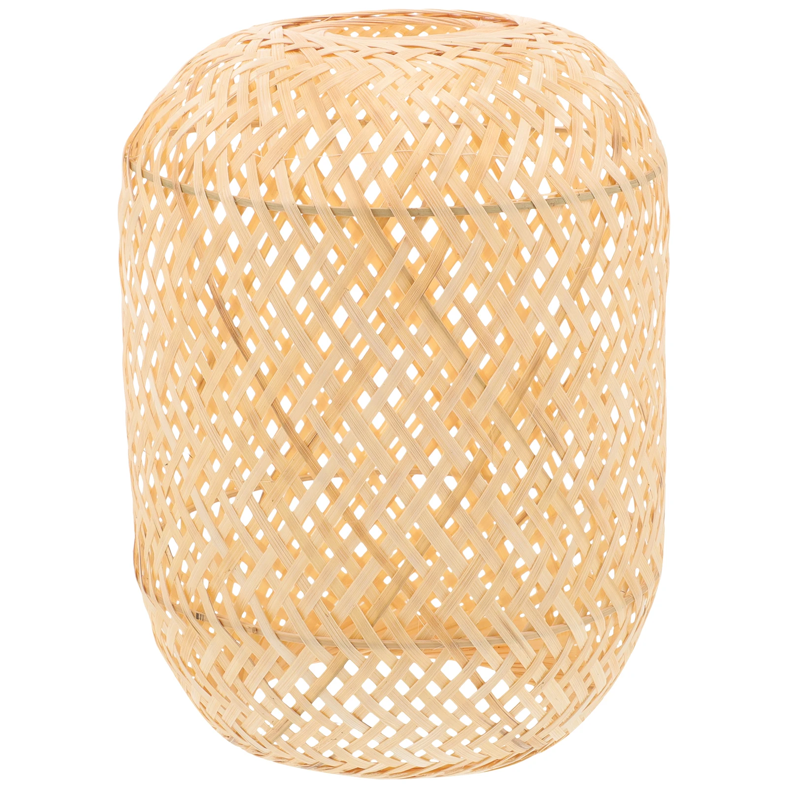 

Bamboo Lampshade 14.5x19.5cm Replacement Desk Lampshades Table Lantern Covers Woven Bedroom Light Shades Lamp Covers
