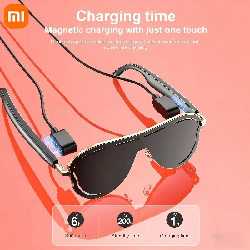 Xiaomi A17 نظارات بلوتوث لاسلكية ذكية متعددة الوظائف نظارات شمسية رياضية لتسجيل الفيديو وتشغيل الموسيقى