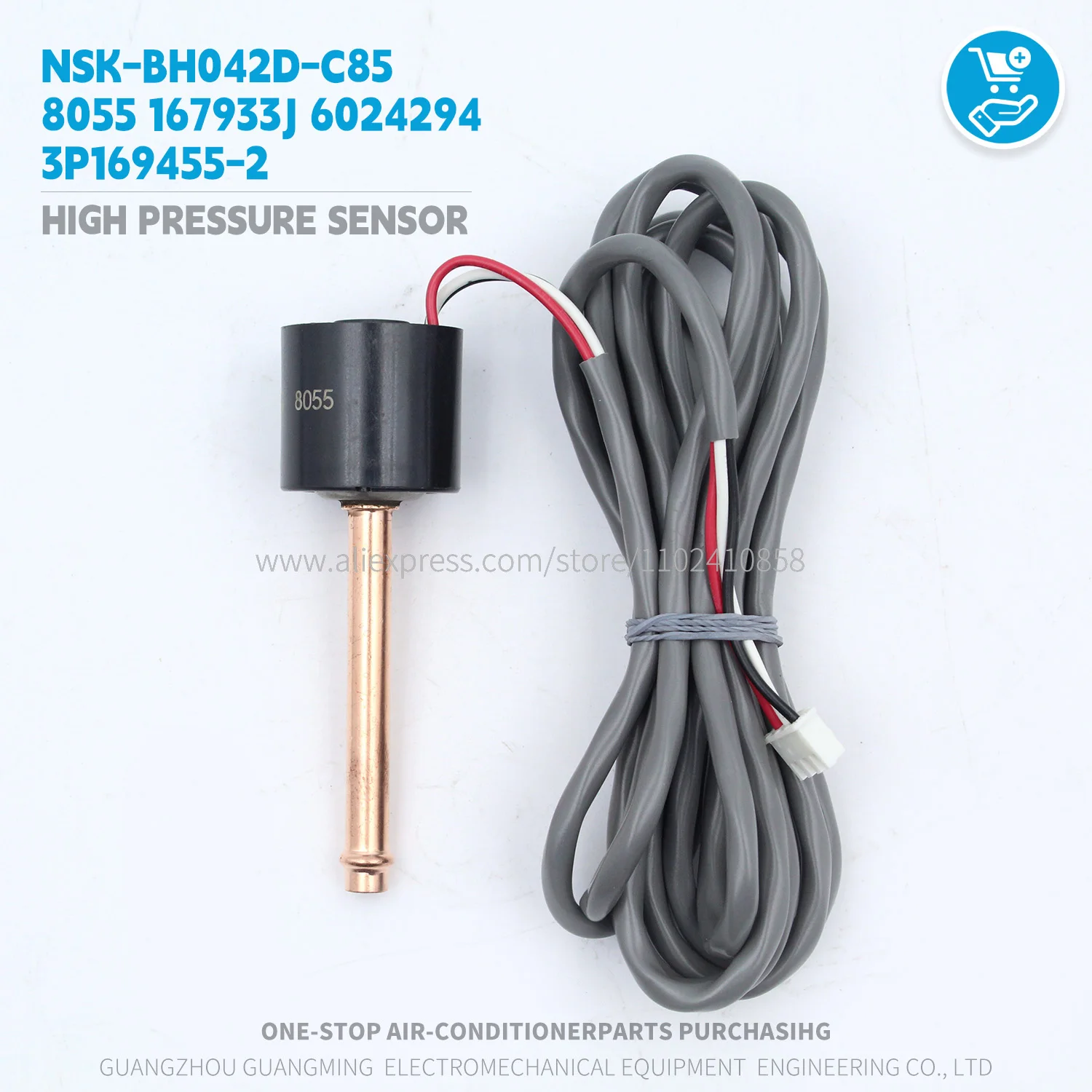 

Новый датчик высокого давления NSK-BH042D-C85 167933J 6024294 3P169455-2 L:2000мм для наружного блока кондиционера Daikin VRV, запчасти для кондиционеров