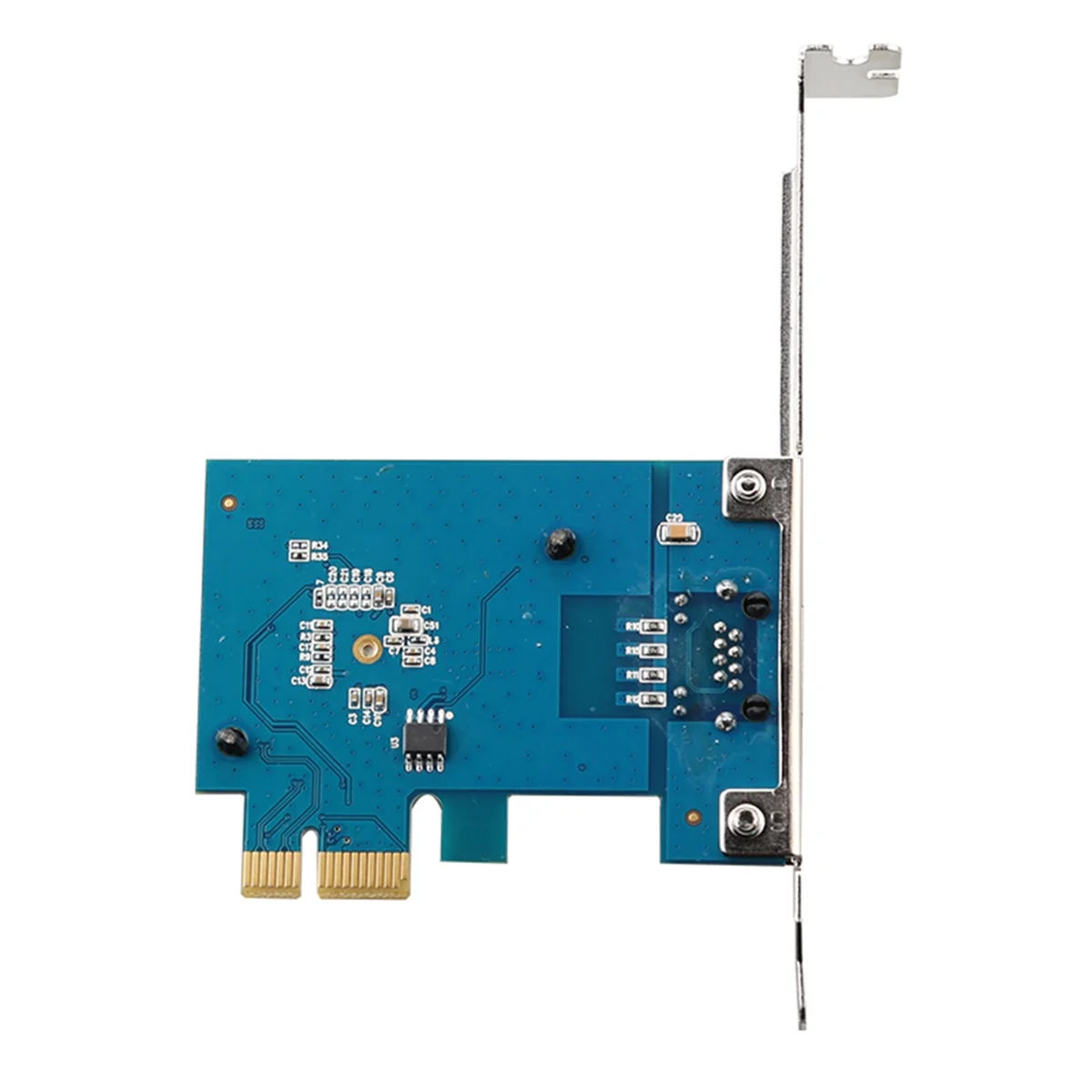 Adaptor jaringan 2.5G, PIC-E X1 ke RJ45 Network 100/1000/2500Mbps Gigabit Ethernet Lan pengontrol adaptor untuk Desktop