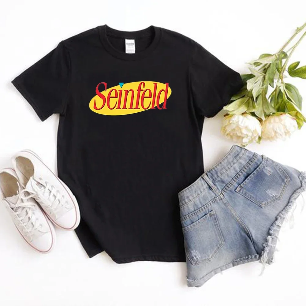 Seinfeld Logo T-shirt Vintage 90s Inspired Top Graphic T Shirts Unisex Funny T-Shirt Short Sleeve Vintage Tshirt Grunge Clothes