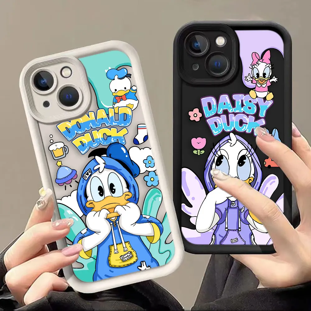 Didney Donald Daisy Duck Phone Case For VIVO Y15S Y20 Y21 Y27 Y28 Y50 Y51 Y72 Y75 Y76 Y77 Y78 Y81 Y91 Y93 Y100 Case Funda Shell