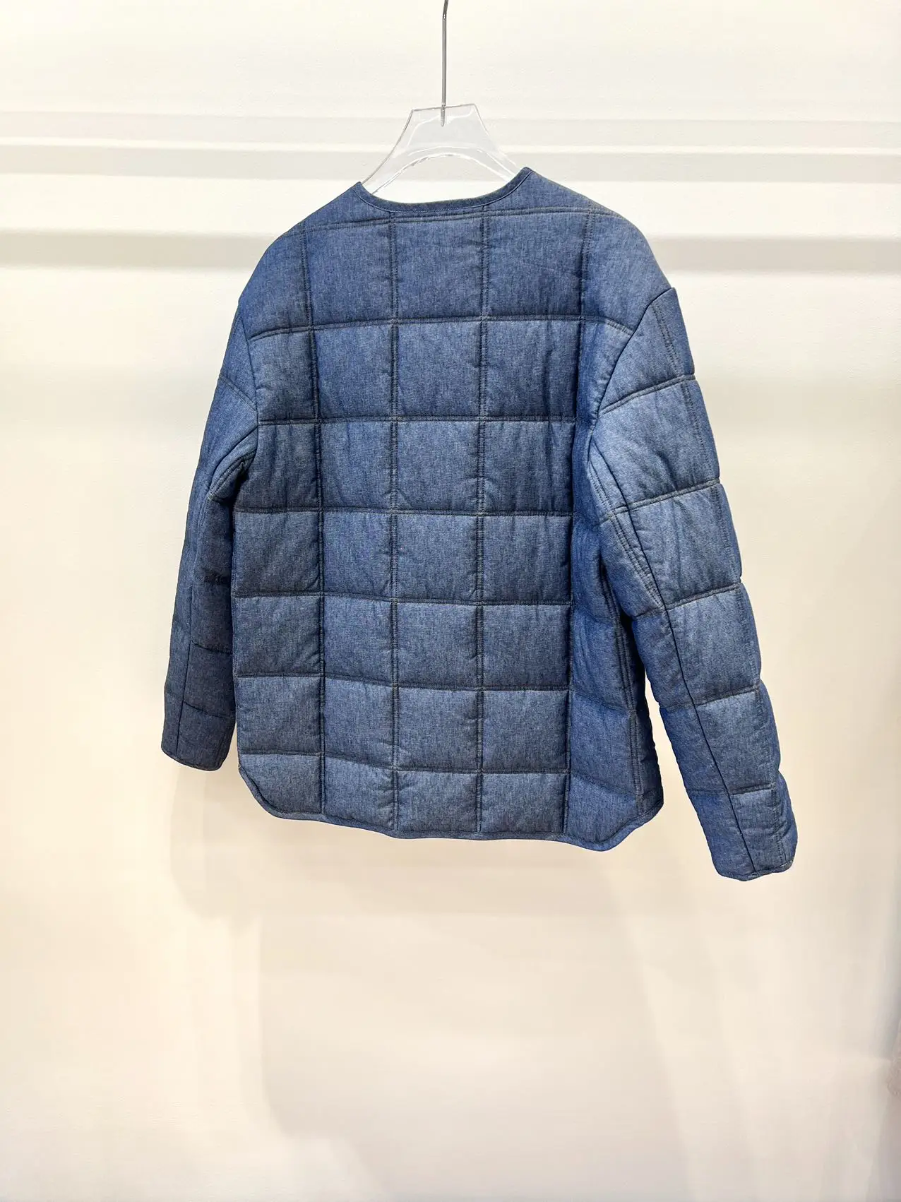 

Осенне-зимнее джинсовое хлопковое джинсовое пальто с неровным подолом и квадратным подолом, длинное бархатное женское пальто с завышенной талией