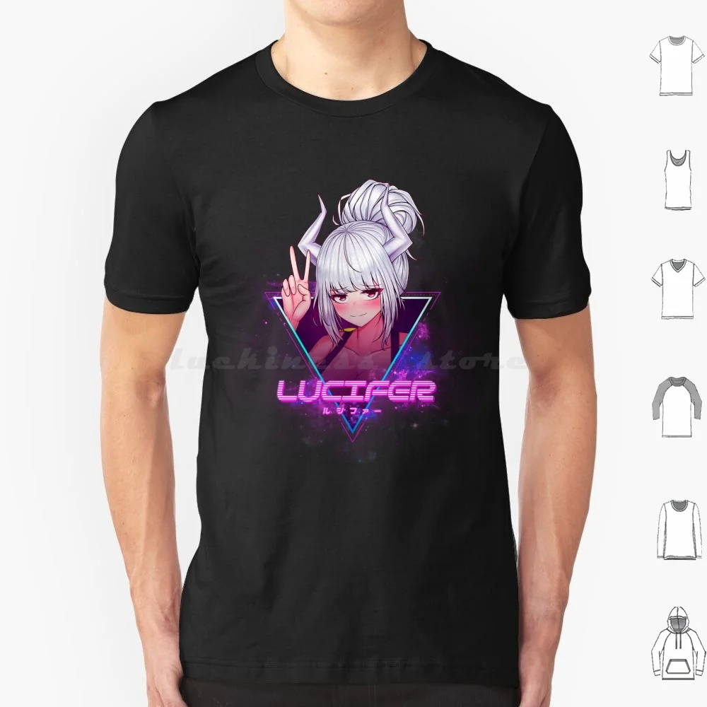 Helltaker ( Lucifer ー Aesthetic ) T Shirt Men Women Kids 6xl ー Helltaker Lucy Lucifer Aesthetic Vaporwave Anime Redlemon Manga
