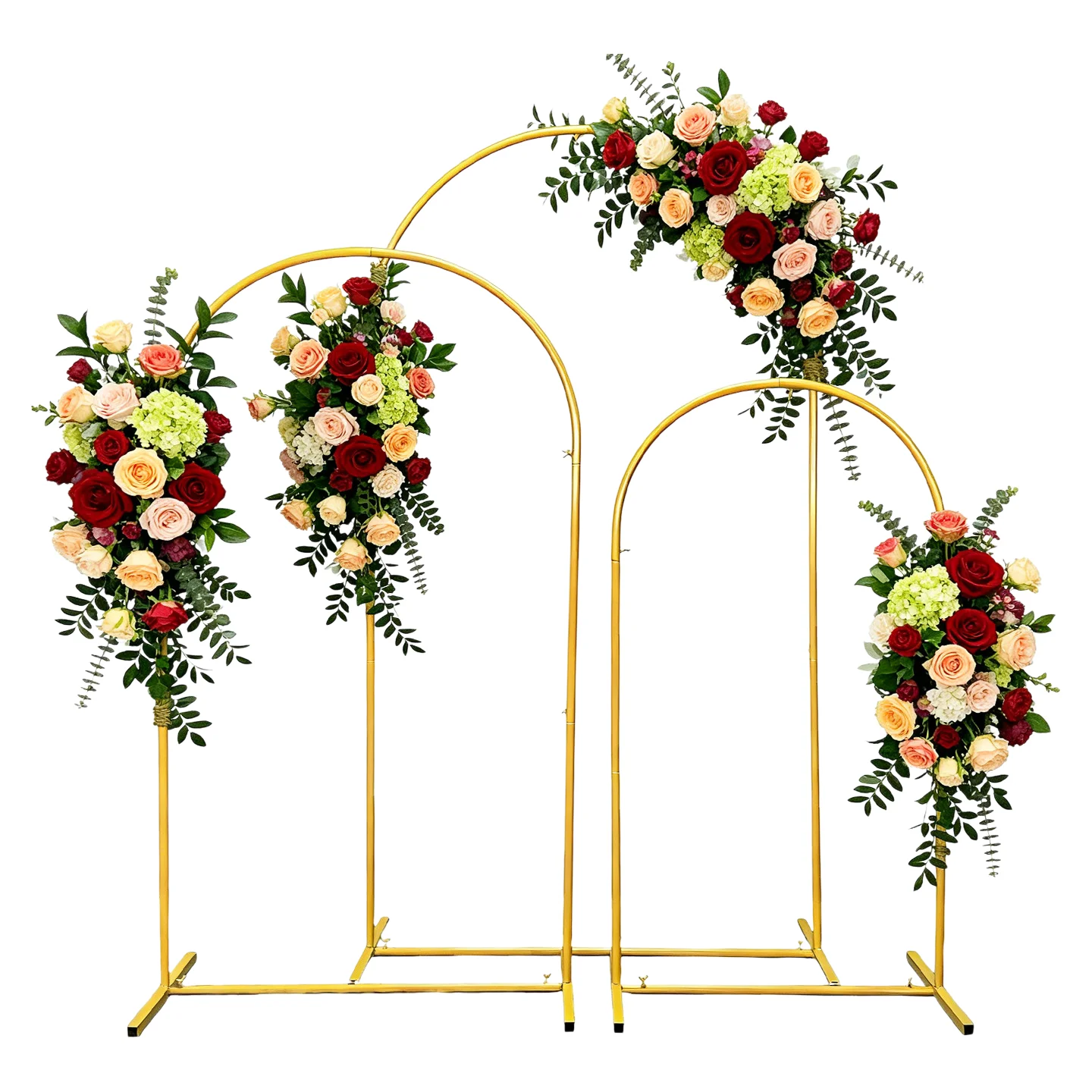 Arco de Metal Dourado para Cas - Wedding Support avaliação e preço
