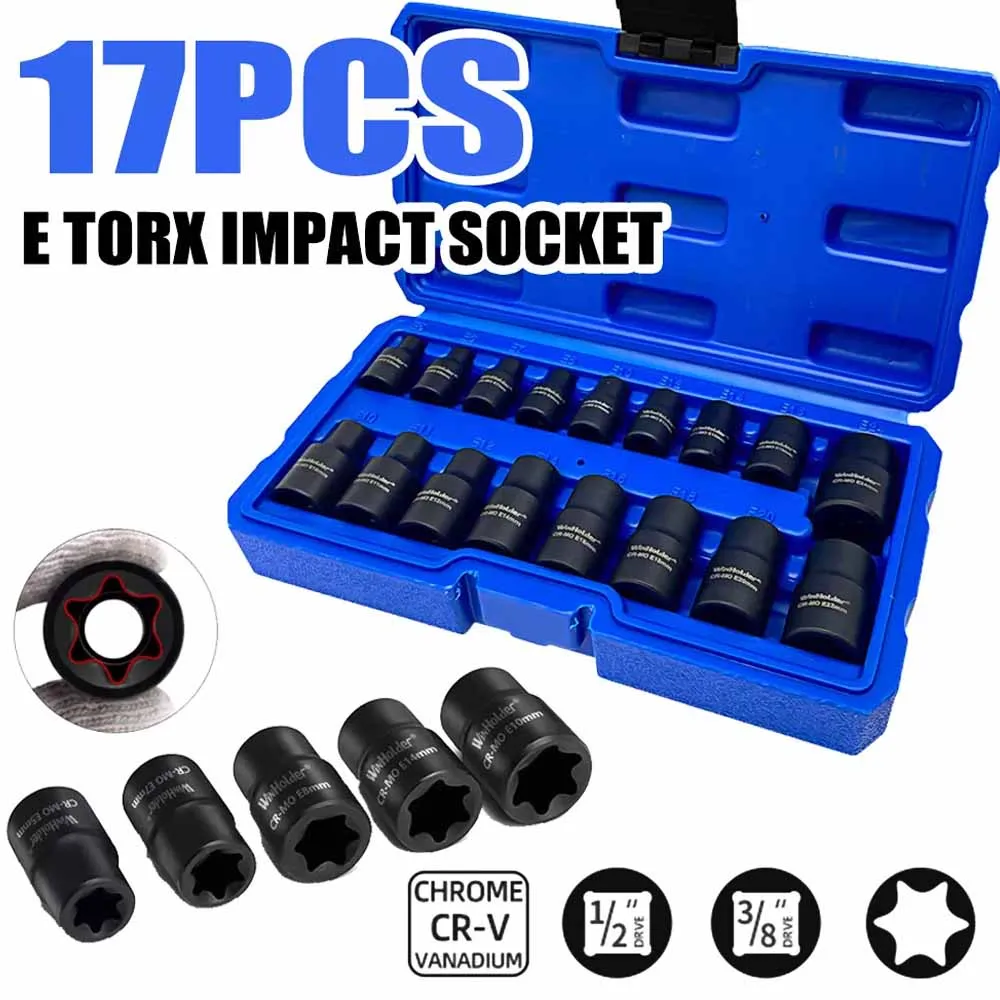 Professional 17Pcs 3/8