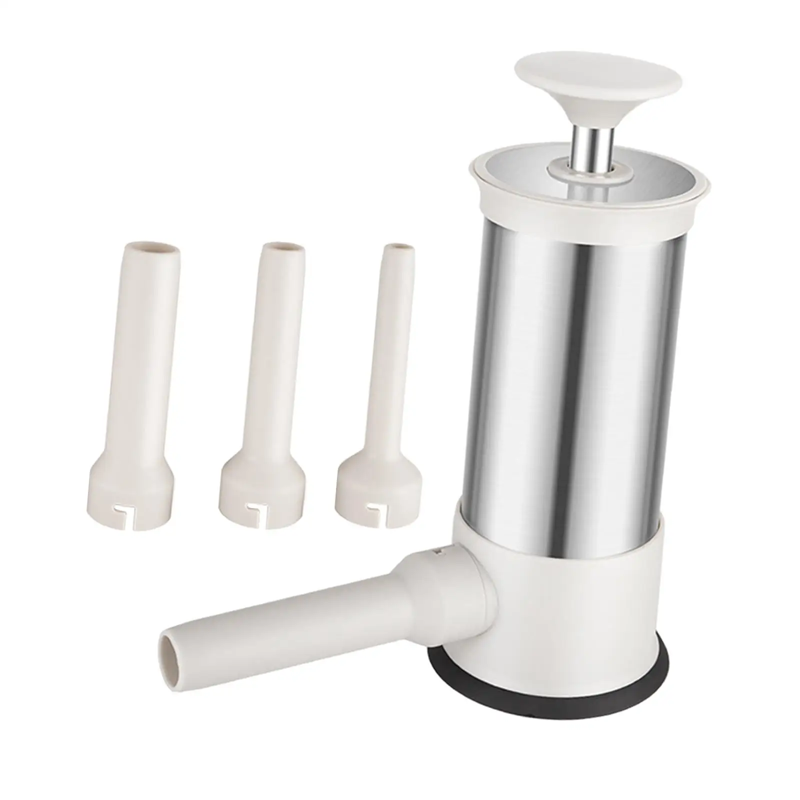 Sausage Stuffer Tubes Kit Stainless Steel Manual Meat Grinder Kitchen Tool for Homemade Sausage and Meat Recipes