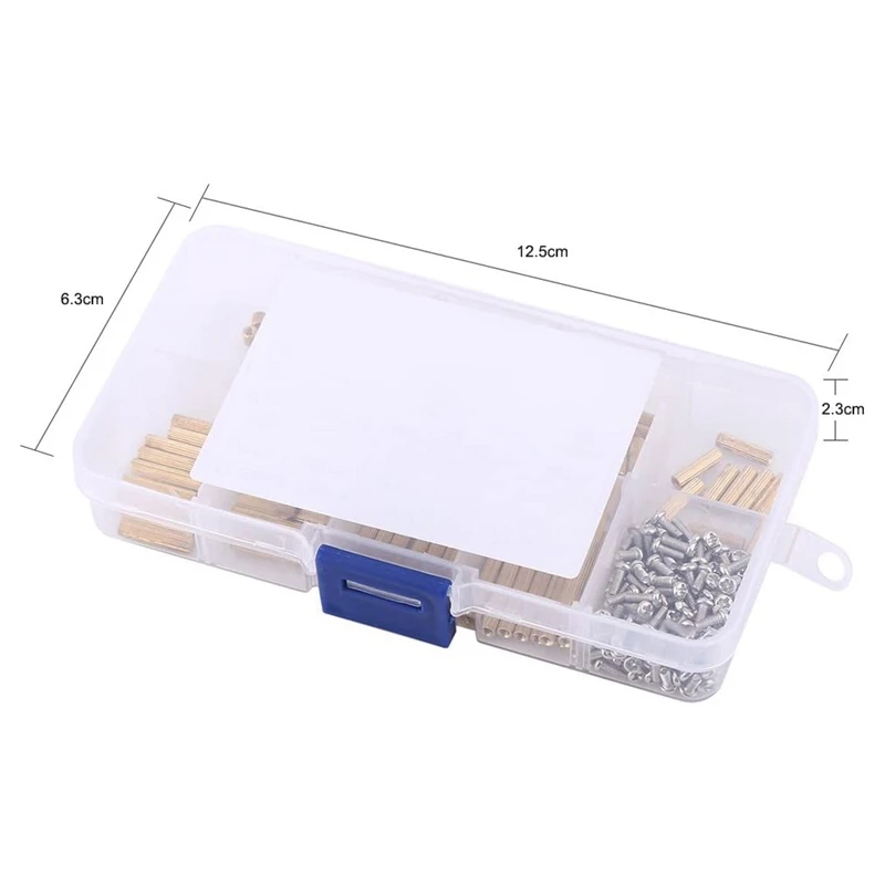 270 шт M2 гнездо X гнездо Шестигранная латунная стойка с металлическими винтами набор в ассортименте с пластиковой коробкой