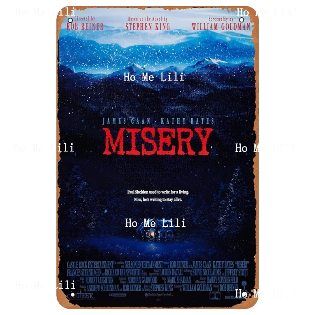 Misery Poster Classic Film Movie Tin Sign Home Bar Bedroom Wall Decoration Signs