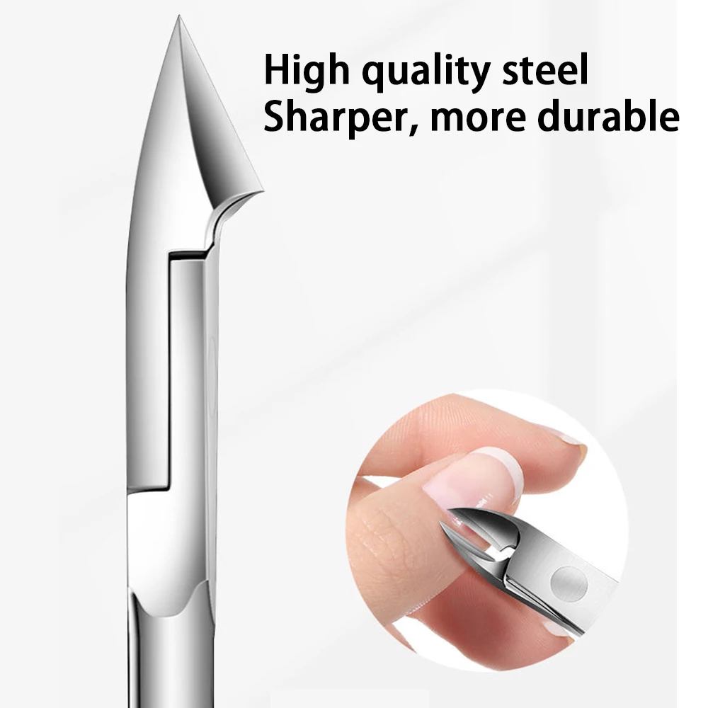 

4-Pack Cuticle Trimmer Set with Pusher,Scraper,Nipper Professional Stainless Steel Dead Skin Remover Tools Kit