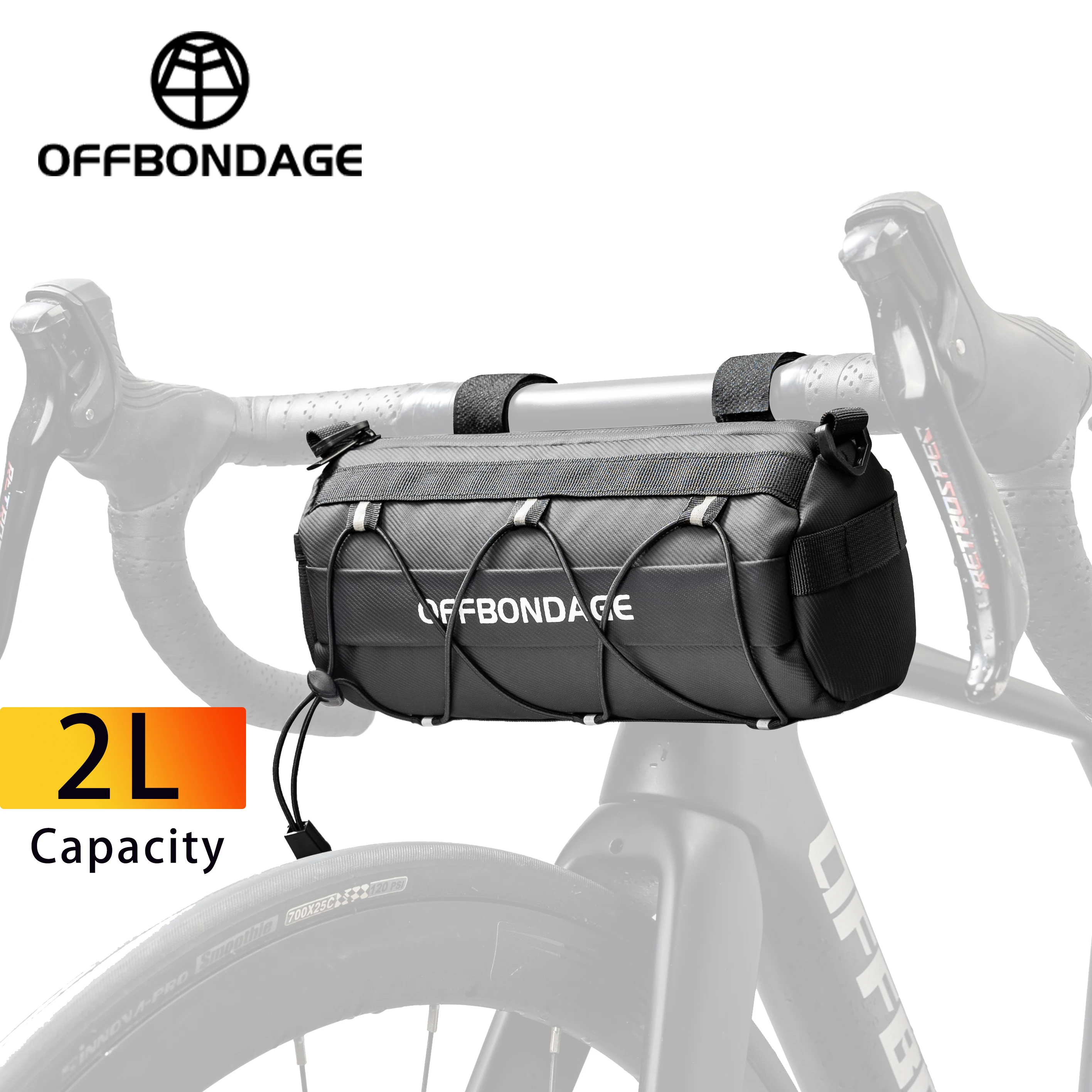 

Велосипедная сумка на руль OFFBONDAGE 2L, передняя сумка для горного велосипеда, велосипедная сумка-баул, наплечная сумка, многофункциональный портативный аксессуар для велосипеда