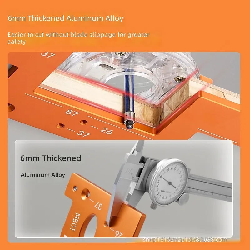 Wardrobe Handle Slotting Jig Thickened Aluminum Alloy Cabinet Door Handle Clamping Fixed Positioning Tool Kitchen Furniture