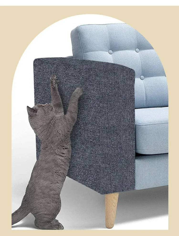 Self-Adhesive Carpet Cats Scratch Board Wall Anti Cat Scratch Sofa Diy Cats Scratch Board Sofa Protection Paws Sharpen Trimmable