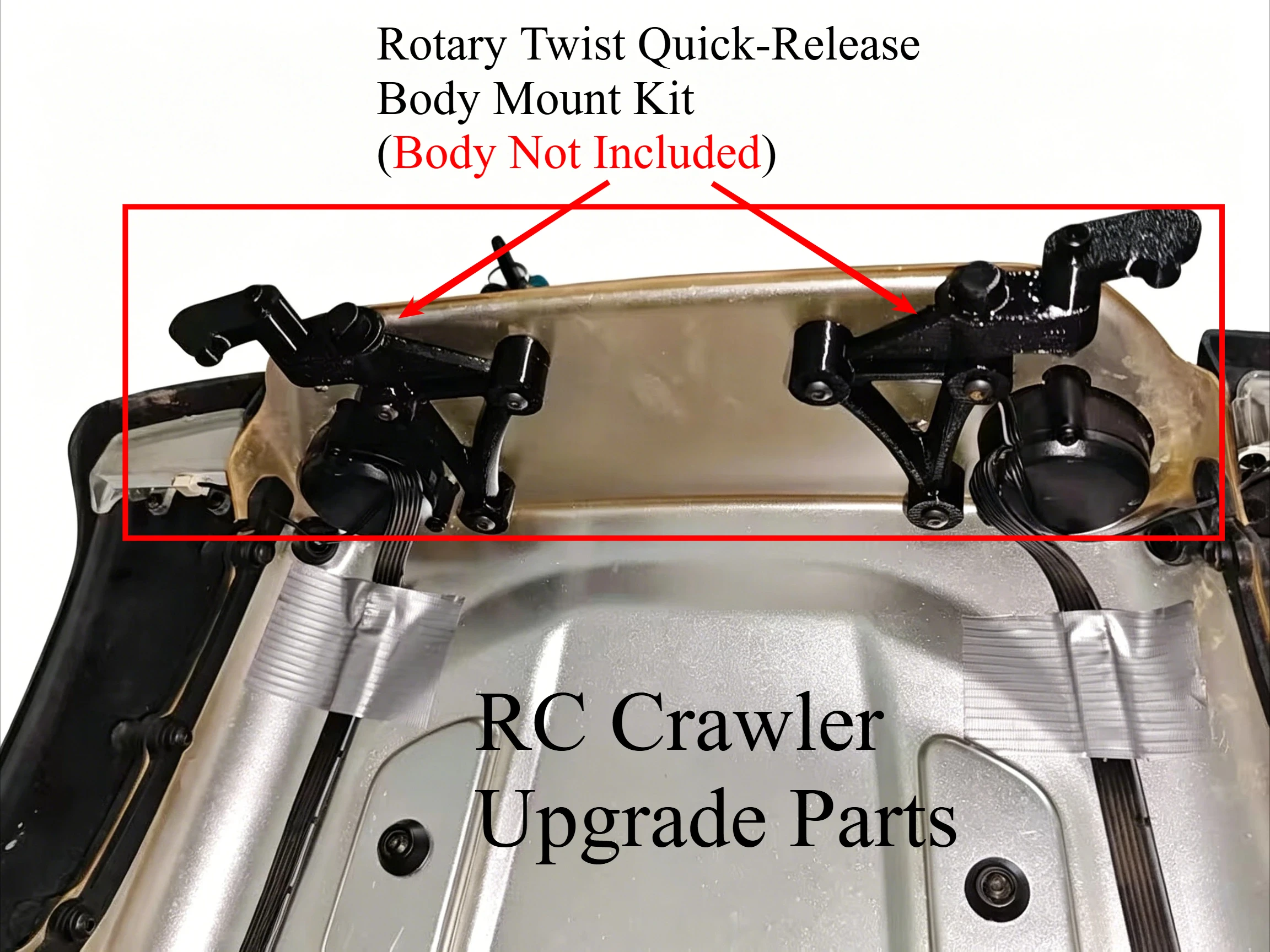 Body Shell Fast Mount Set TPU High Toughness Flexible Easy Install For Rlaarlo MK07 1/7 RC Racing Car Modification Upgrade Kit