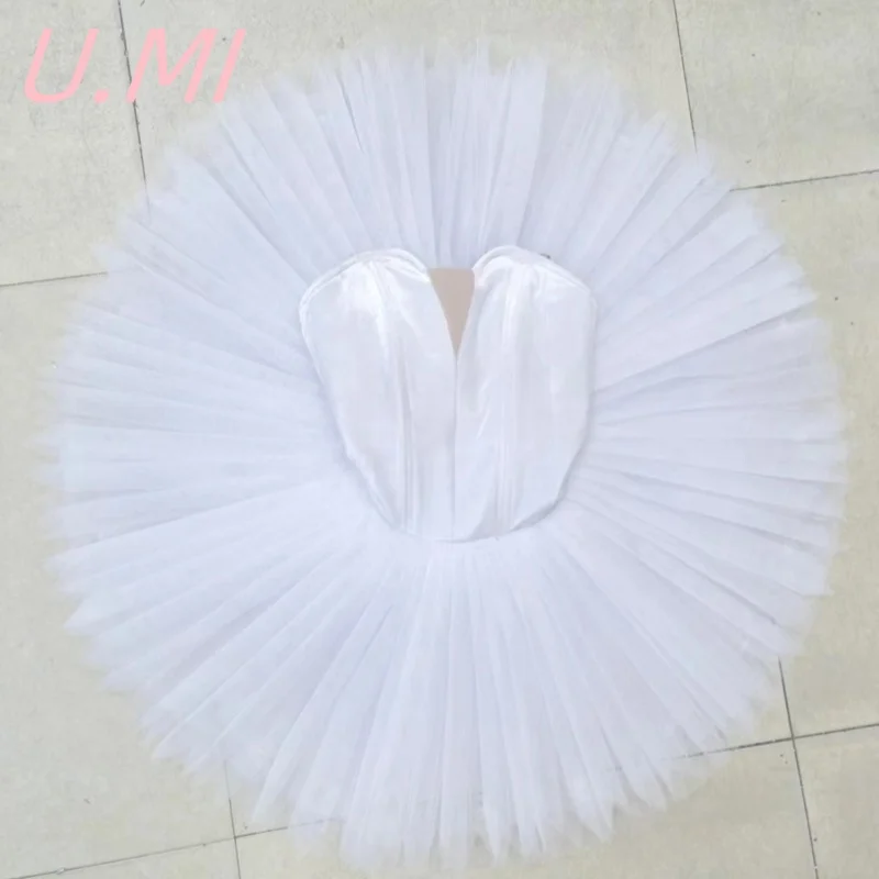 Ballet White Swan Swan Lake solo ballet Tutu tulle gauze pancake dress
