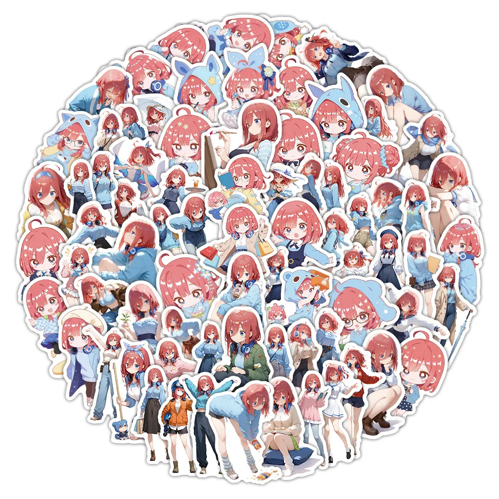 The Quintessential Quintuplets-nakano Sanjiu-103 Non-repetitive Stickers Of Japanese Anime 2d Cute Girls - view 4