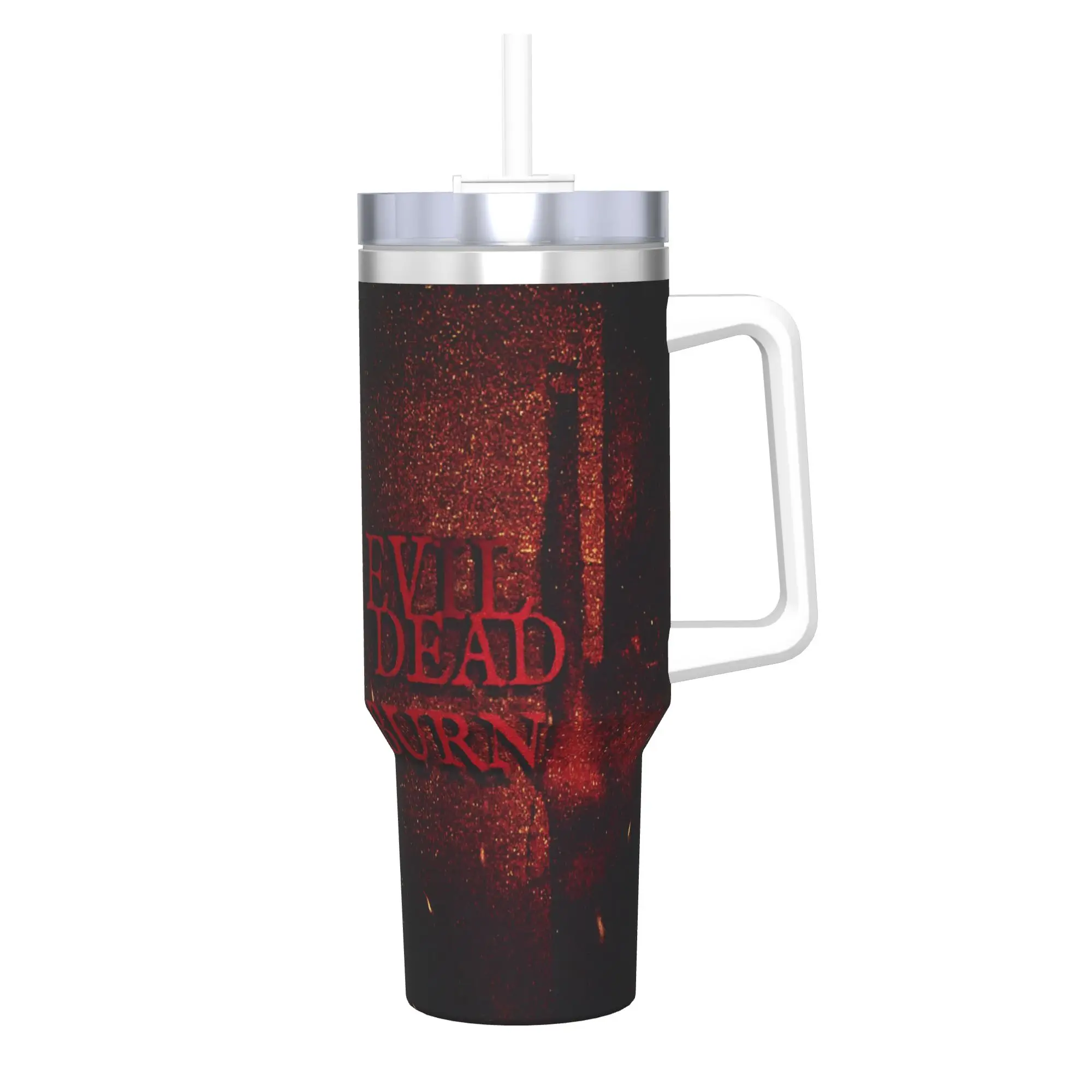 Evil Dead Burn 40oz Tumbler Stainless Steel Double Wall Vacuum Insulated  Tumblers Cup With Straw