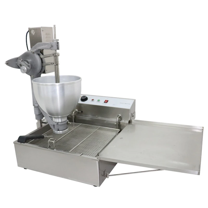 Commercial Tabletop Electric Donut Machine Stainless Steel Multi-Flower Donut Fryer T-102S Spherical Dessert Fryer