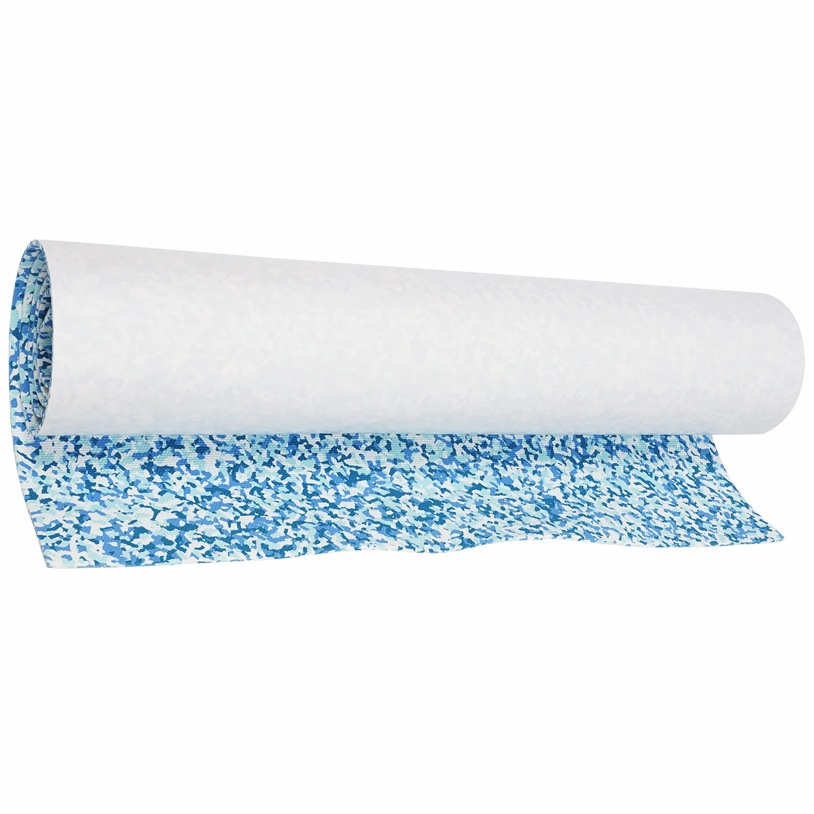 Blau-weiße Tarnung aus EVA-Schaum, Teakholzplatte, Marine-Bodenbelag, 35,4 x 94,5 Zoll, Yacht-Synthetik-Bootsdeckel, selbstklebende Unterlage