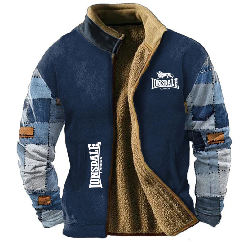LONSDALE's New Men's Cotton Jacket with Fleece Jacket Is Trendy and Available on Amazon's Independent Platform