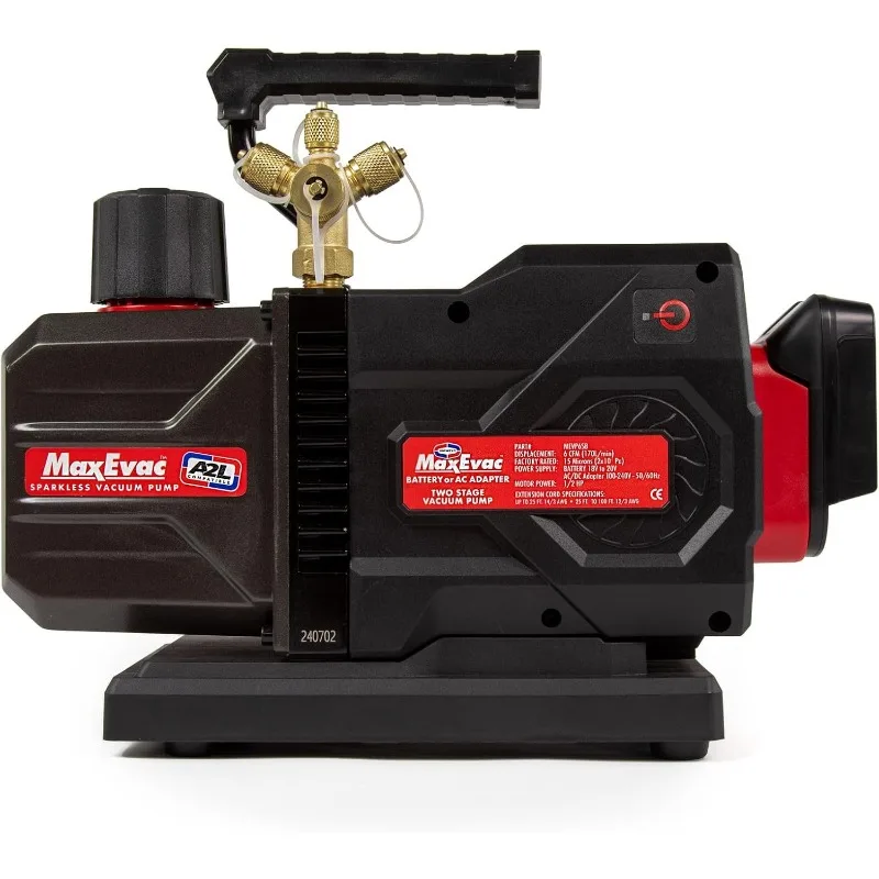 

Uniweld MEVP6SB 6 CFM, 2-Stage Sparkless Battery Powered Vacuum Pump