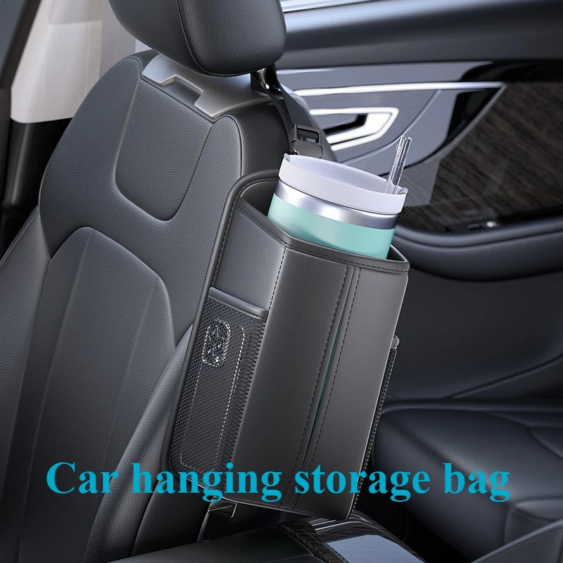 

Car Tissue Box Car Seat Side Tissue Bag Multi-function Storage Bag Car Hanging Paper Box Storage Bag