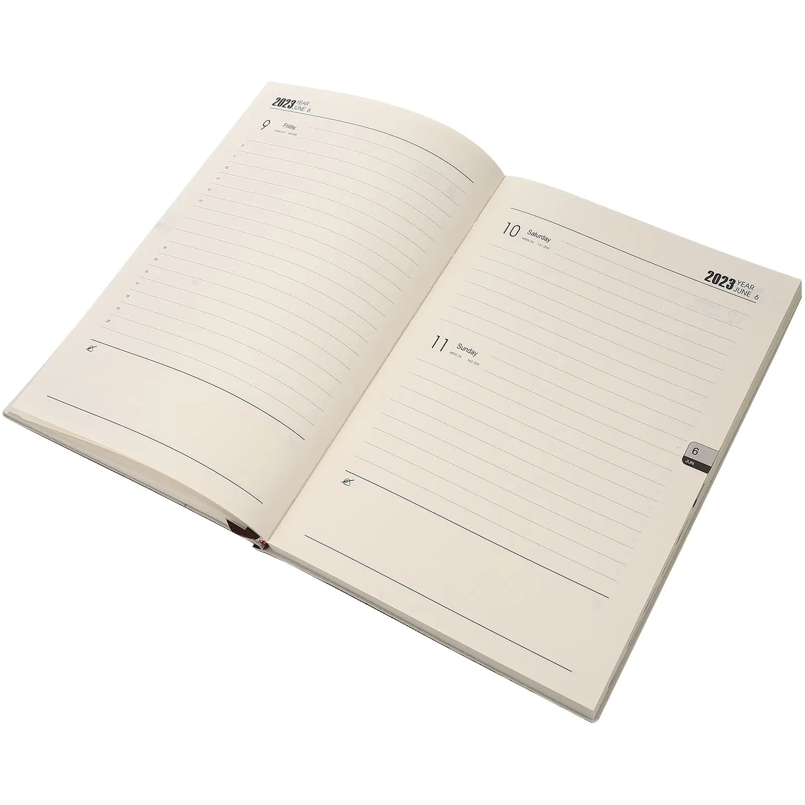 2023 Yearly Monthly Planner Daily Schedule Journal Notebook English Notepad Students Agenda Portable High Class Smooth Writing