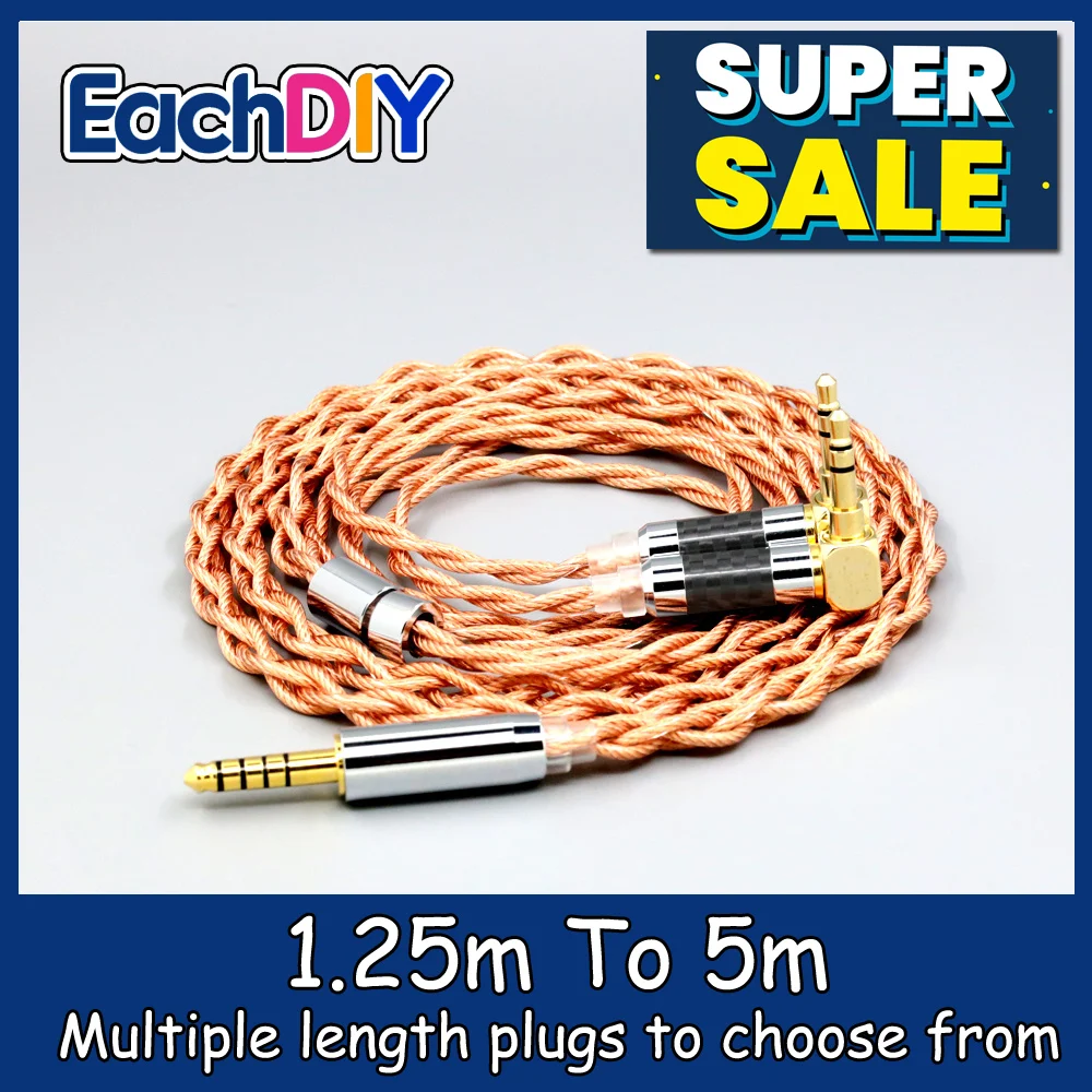 

Graphene 7N OCC Shielding Coaxial Mixed Earphone Cable For Verum 1 One Headphone Headset L Shape 3.5mm Pin 4 core 1.8mm LN007771