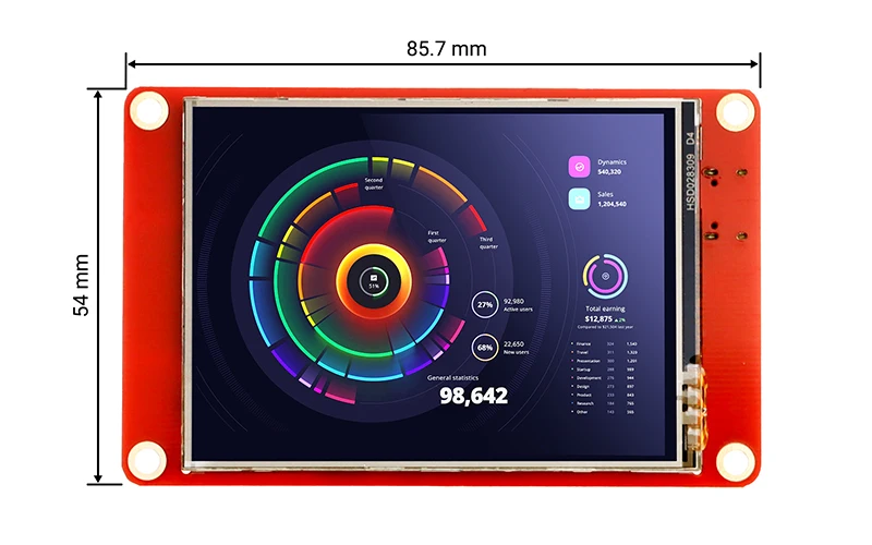 Imagem -04 - Polegada 240*320 Resolução Hmi Touch Screen Tft-lcd Módulo de Exibição Inteligente com 16 Lições para Arduino Lvgl Crowpanel-esp32 2.8