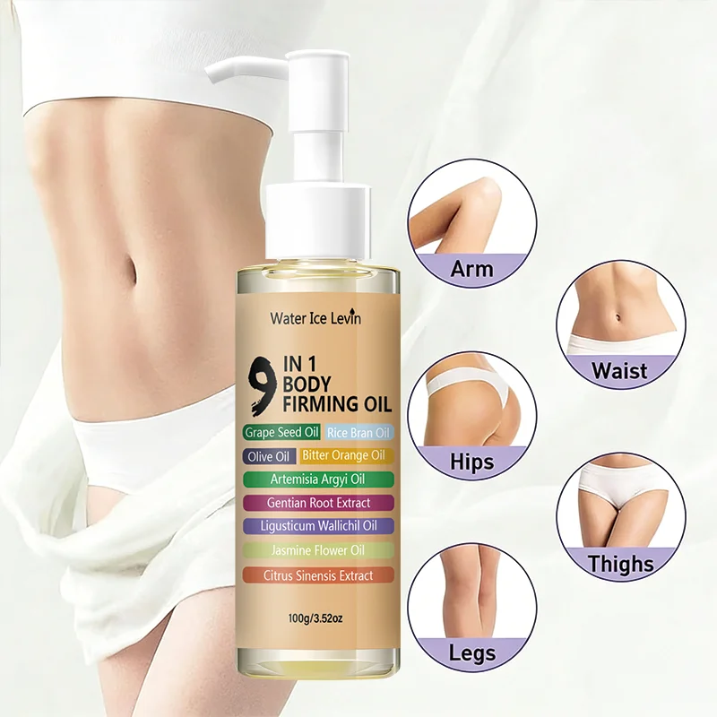 9-in-1 Body Firming & Toning Oil - Natural Herbal Blend, Deep Moisturizing, Smooths Skin & Improves Elasticity