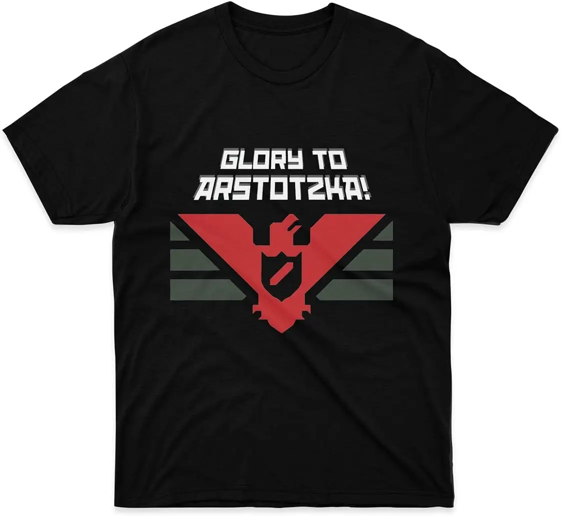 Glory to Arstotzka Shirts for  Dad Gift  Tees Cotton Luxury brand vintage oversized