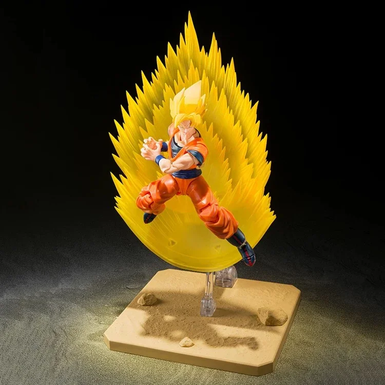 In magazzino Bandai S.H. Figuards Shf Dragon Ball Son Goku'S Effect Parts Set Anime Action Figure Toy Gift Model Collection Toy Gifts