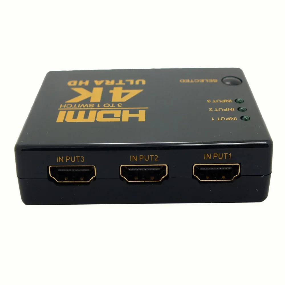Mini 4K*2K HDMI-compatible Port 3 Input 1 Output Switcher Splitter For HDTV 1080P Video S03