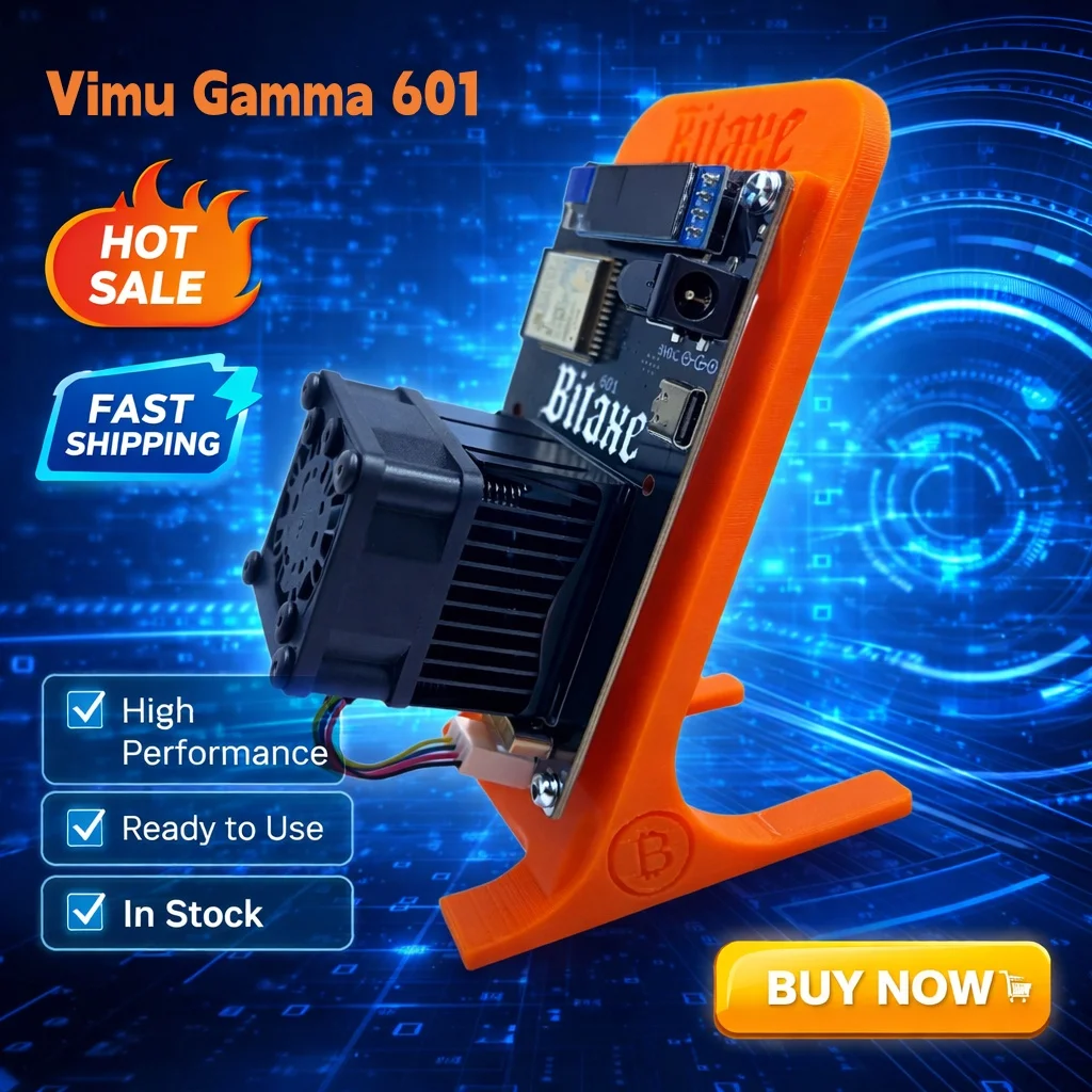 

Updated Fan Silent Version Bitaxe Gamma 601 1.2T With 15W Lower Power Consumption Accept Customization and Sample Testing
