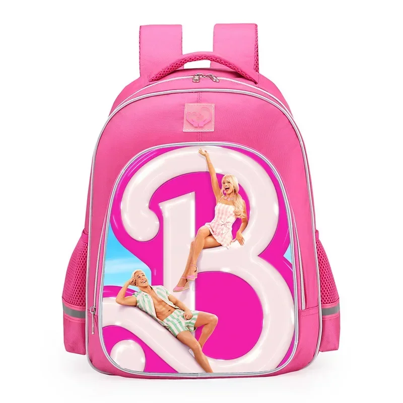 

MINISO Barbie The Movie Peripheral Mochila Princess School Bag Korean Version Backpack for Primary and Secondary School Students