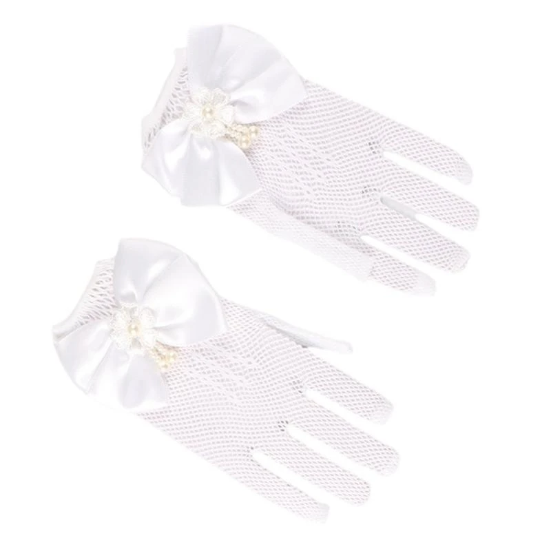 

J15U Мягкие и стильные перчатки для девочек, варежки для младенцев для свадеб и танцевальных вечеринок