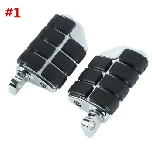 

Moto Acsessories Accessory 1 1/4" Engine Guard Highway Foot Pegs Footrest + Short Angled Clamps For Harley