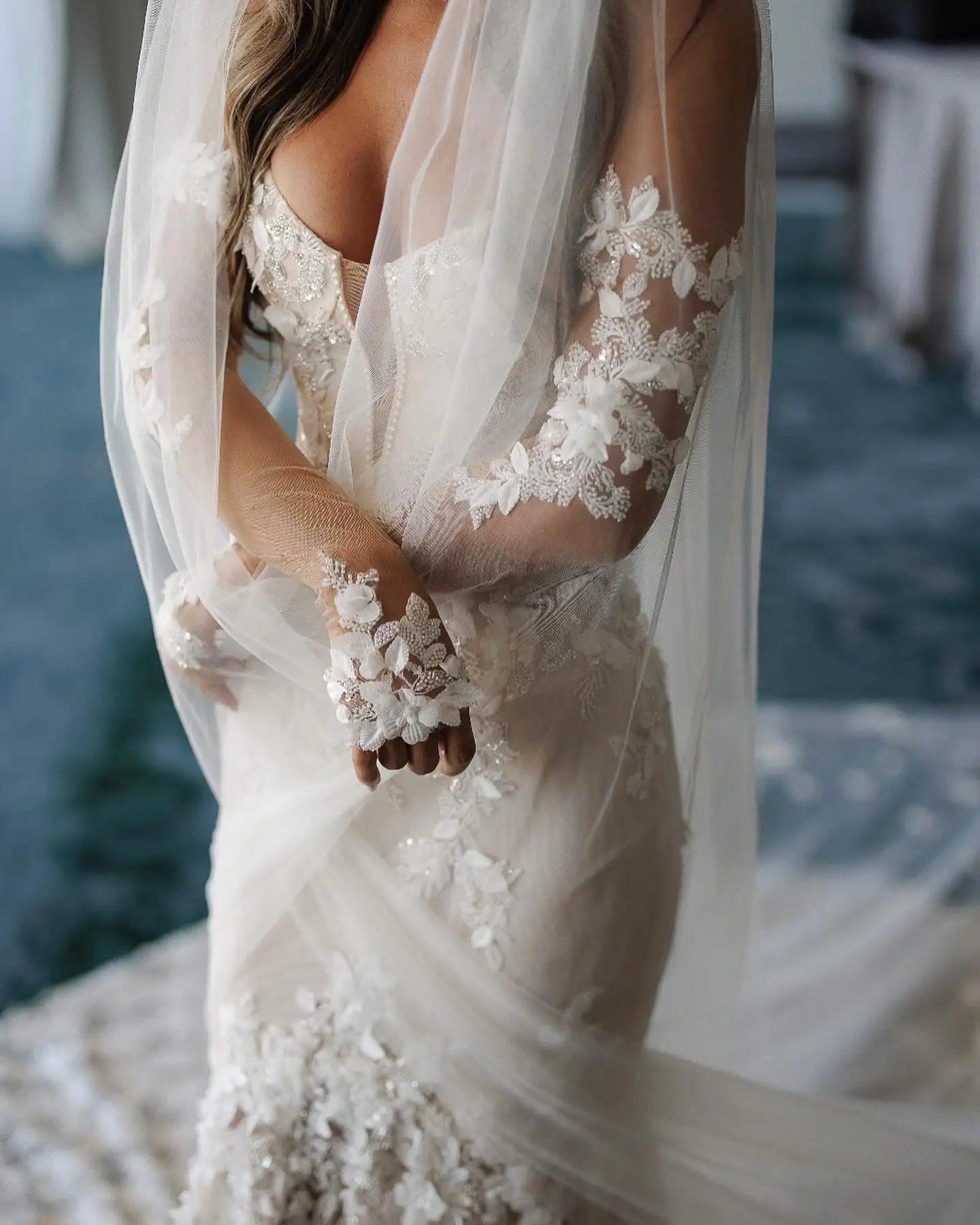 Vestido De Novia Sirena Mangas Desmontables, кружевное свадебное платье Vestidos Alta Costura 2024, Calidad, платья на заказ, роскошные Bodas