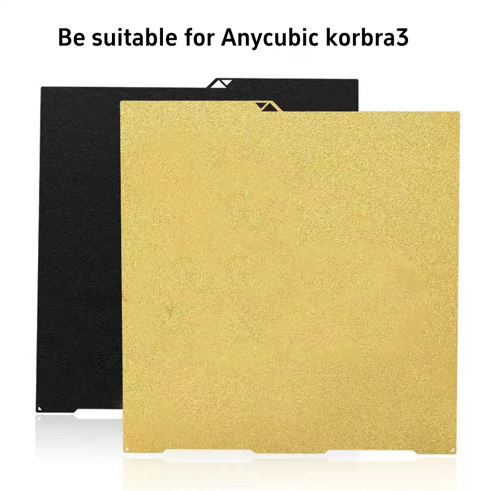 

256x268mm Anycubi Kobra 3 Build Plate Platform Flexible Heated Bed Platform Mat for Anycubi Kobra 3/Kobra 3 Combo 3D Printer.
